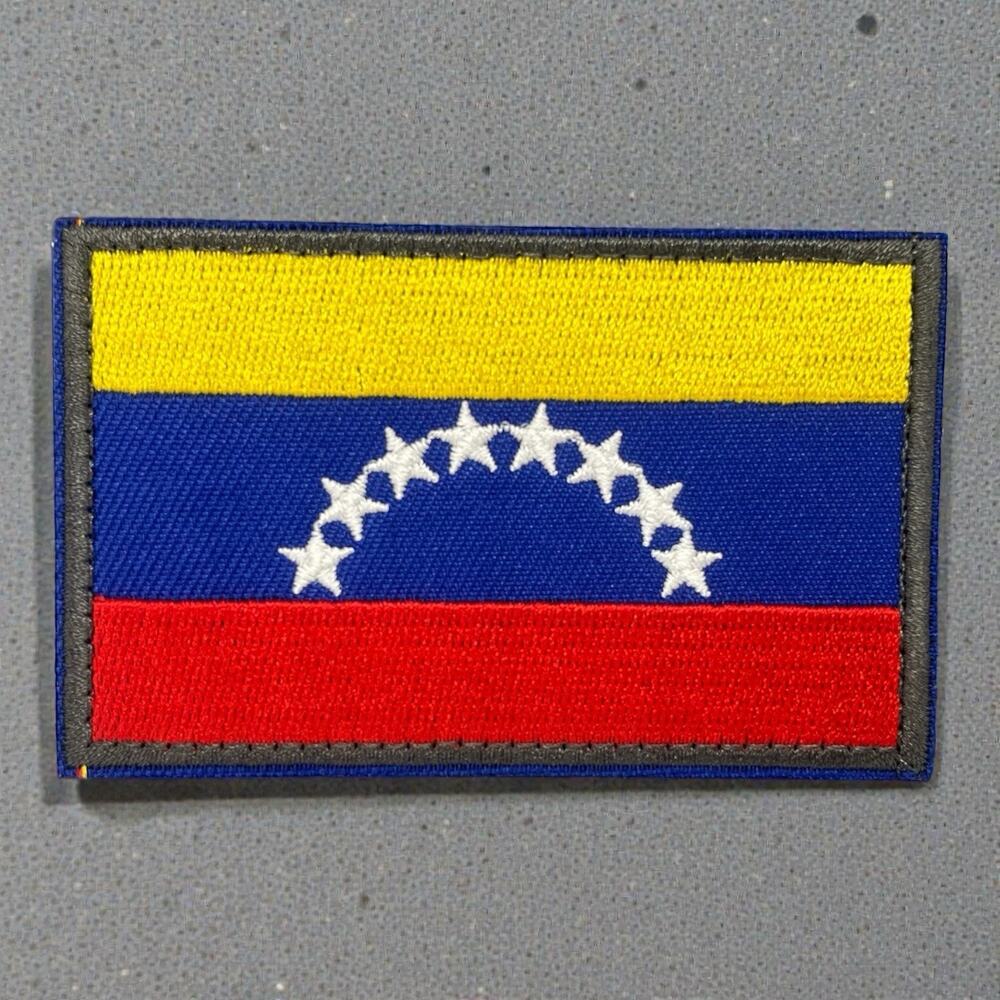 Venezuela Flag Hook and Loop Embroidered Patch Badge Venezuelan Pride Country